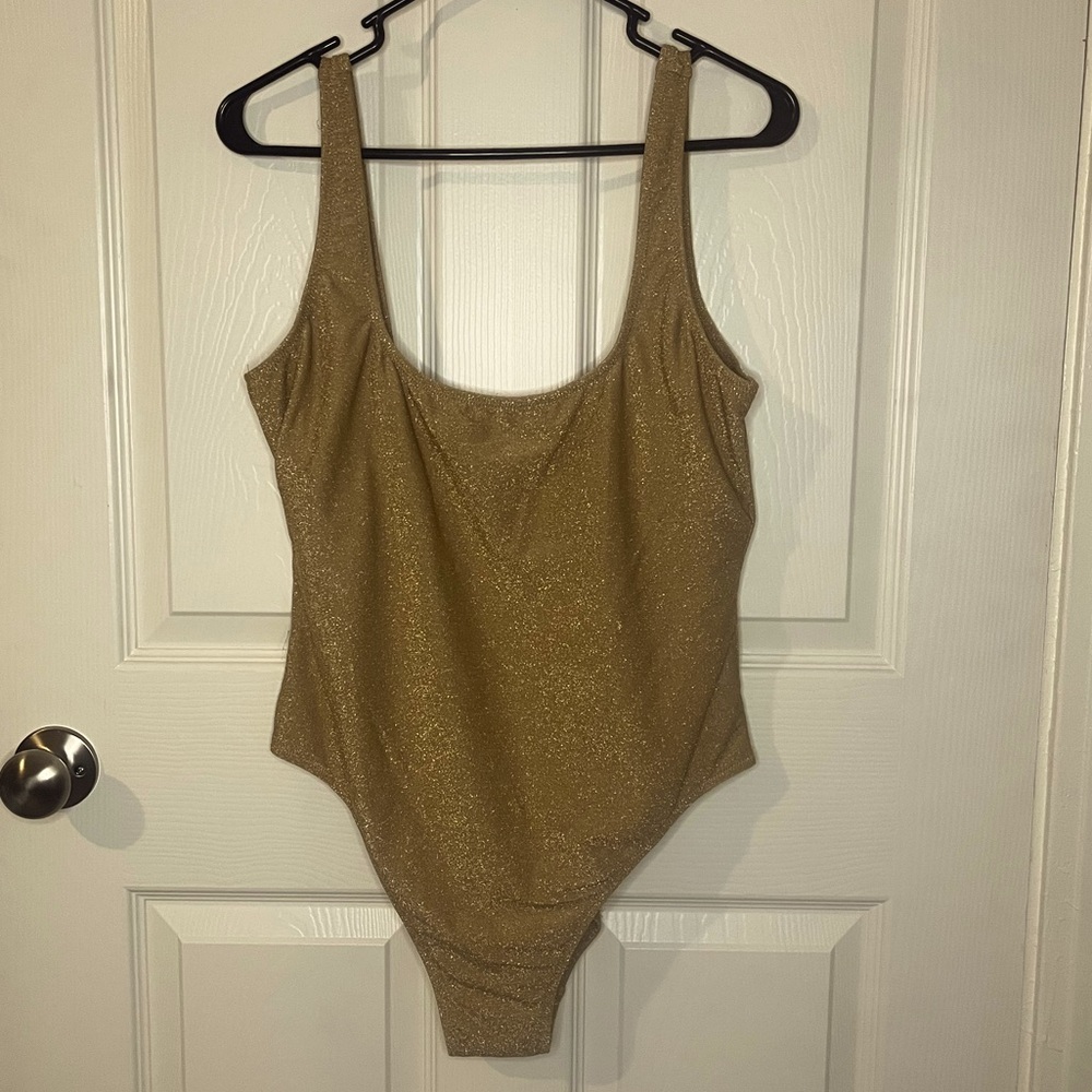 Elegant Gold Women's One Piece Swimsuit